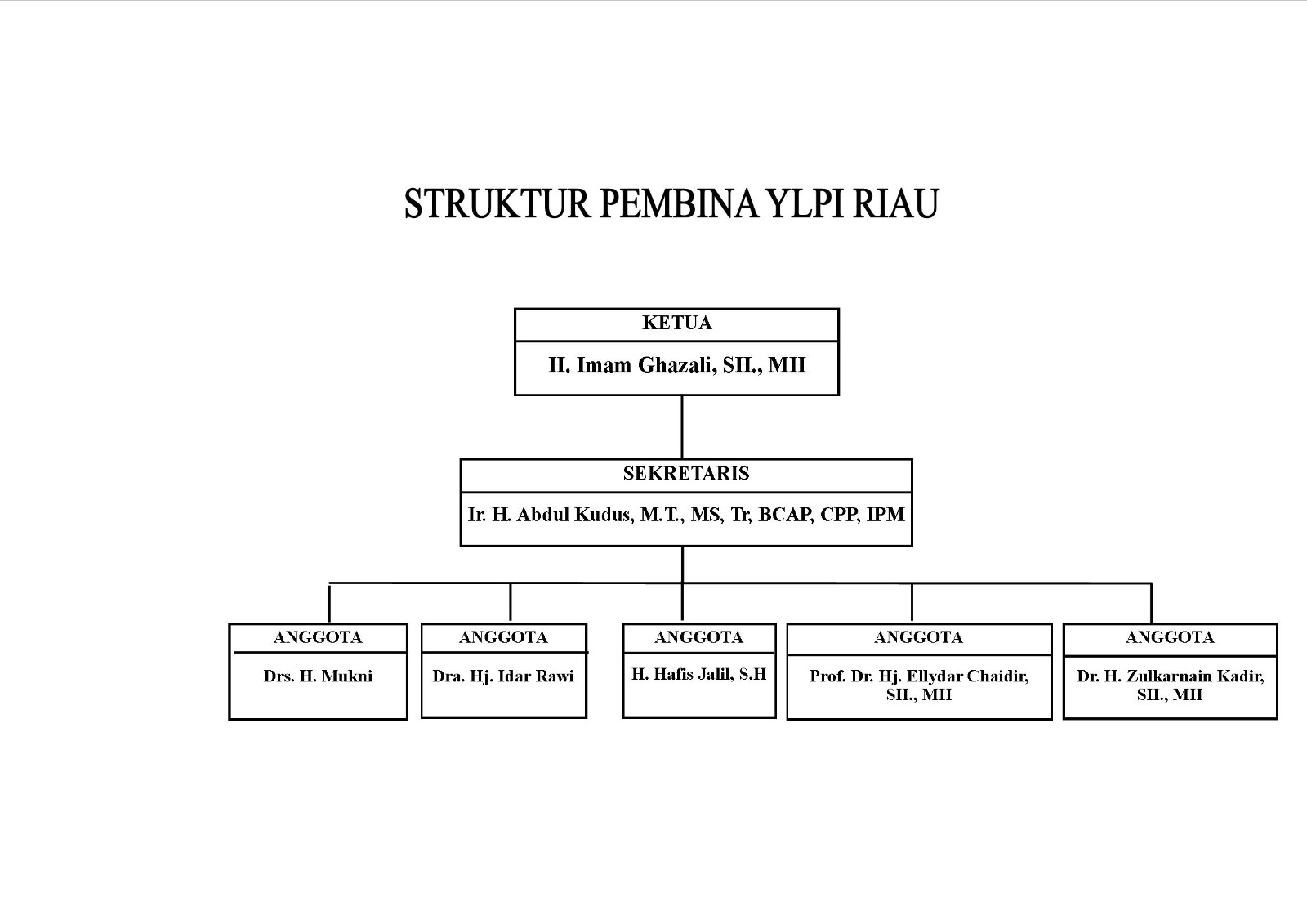 Struktur Pembina YLPI